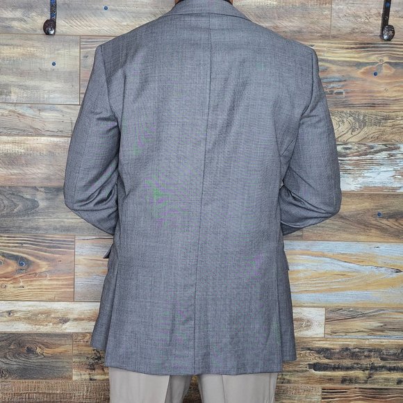 J. Crew Thompson Wool Gray Dual Vented Blazer Sport Jacket Size 42L *EXCELLENT* - Picture 8 of 11